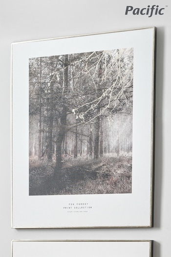Pacific Black Mono Tree Print With Black Frame (A06863) | £70