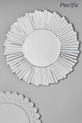 Pacific Black Starburst Round Wall Mirror (A06871) | £280