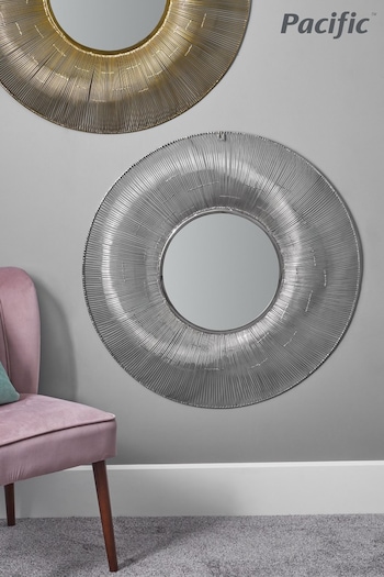 Pacific Silver Wire Round Wall Mirror (A06880) | £160