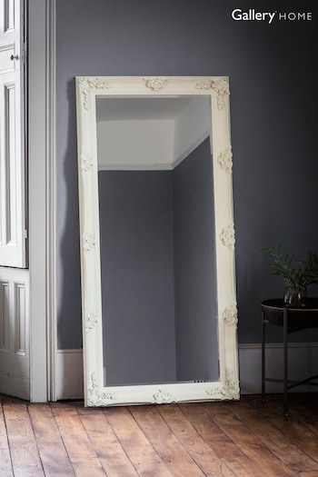 Gallery Home Cream Assen Leaner Mirror (A06902) | £230