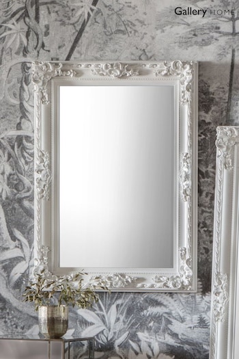Gallery Home White Covorden Rectangle Mirror (A06910) | £190