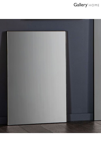 Gallery Home Black Macey Rectangle Mirror (A06923) | £170