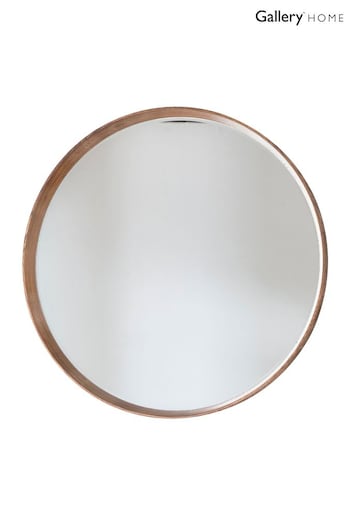 Gallery Home Natural Lainey Round Mirror (A06969) | £180