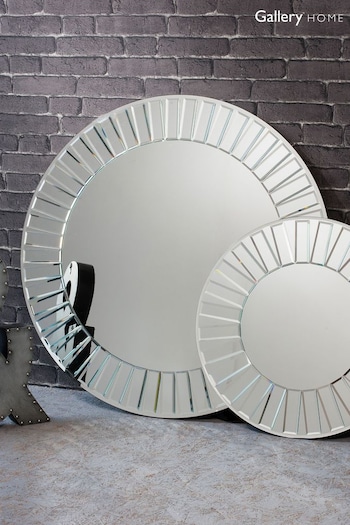 Gallery Home Silver Hooper Round Mirror (A06977) | £175