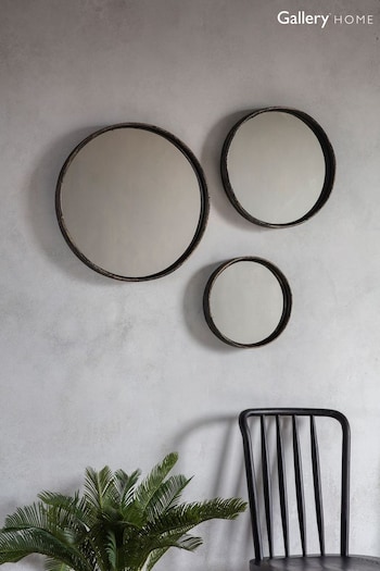 Gallery Home Set of 3 Grey Tatum Mirrors (A06978) | £70