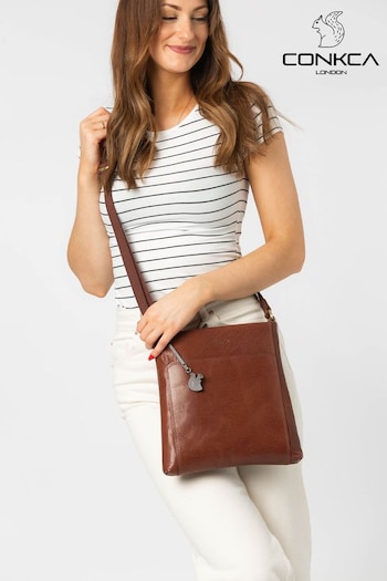 Conkca Dink Leather Cross-Body Bag (A07838) | £44