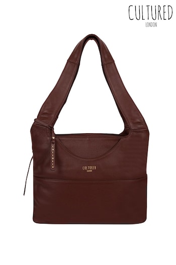 Cultured London Boston Leather Shoulder Bag (A07876) | £59