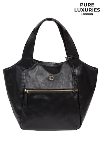 Pure Luxuries London Loxford Leather Tote Bag (A07907) | £66