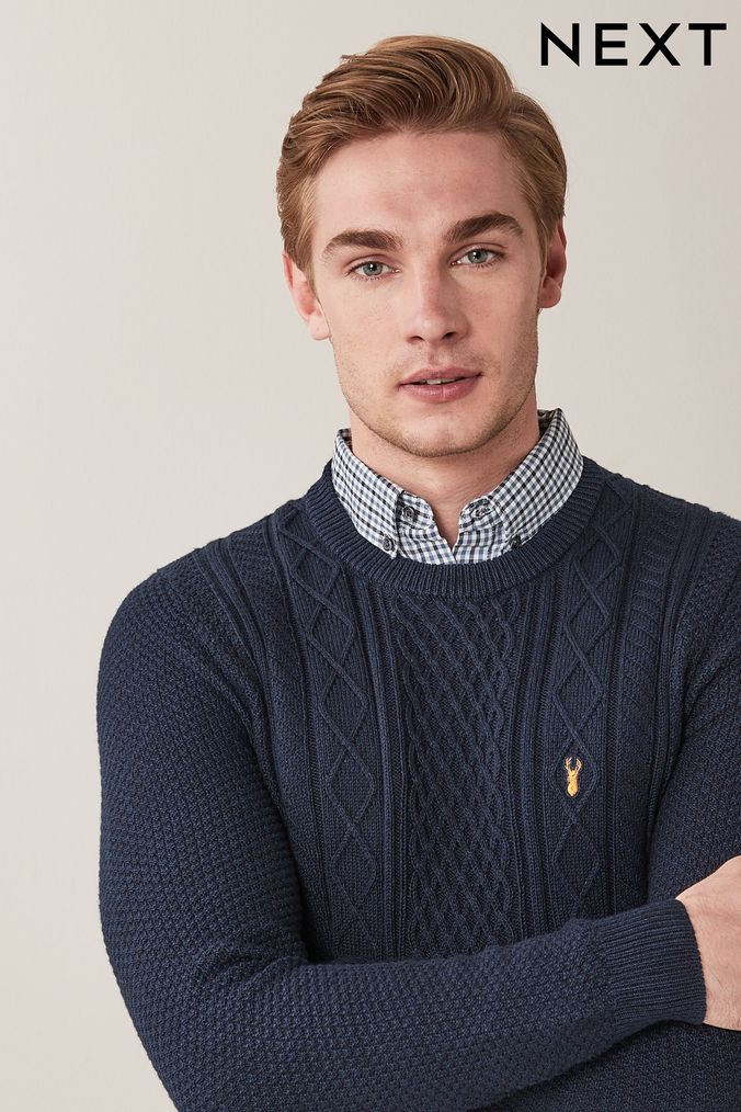 Next mens polo jumpers sale
