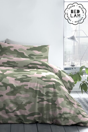 Bedlam Pink Kids Camouflage Duvet Cover and Pillowcase Set (A08173) | £18 - £25