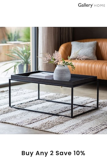 Gallery Home Black Mere Tray Coffee Table (A08988) | £215