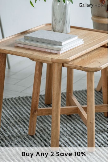 Gallery Home Brown Columbia Nest of 2 Tables (A09555) | £195