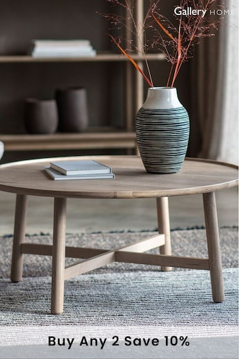 Gallery Home Grey Columbia Round Coffee Table (A09575) | £275