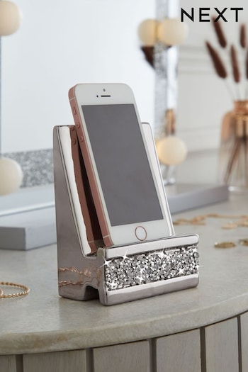 Silver Harper Diamanté Gem Phone Holder (A09737) | £10