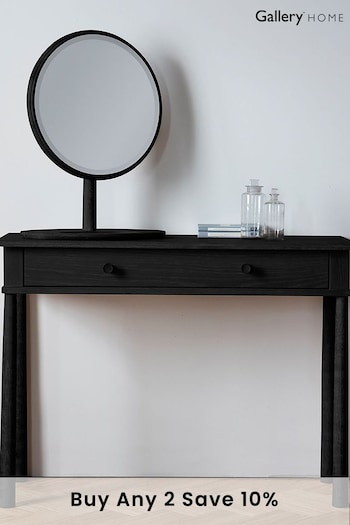 Gallery Home Black Virginia Dressing Table With Drawer (A09909) | £415