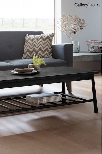 Gallery Home Black Virginia Rectangle Coffee Table (A09995) | £395