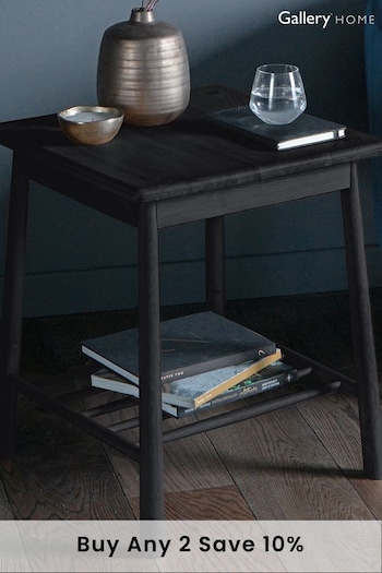 Gallery Home Black Virginia Side Table (A09997) | £215