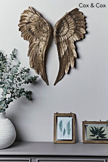 Cox & Cox Gold Antique Gold Angel Wings (A10547) | £120