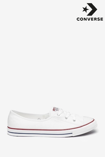 Converse White Ballet Lace Trainers (A10767) | £50