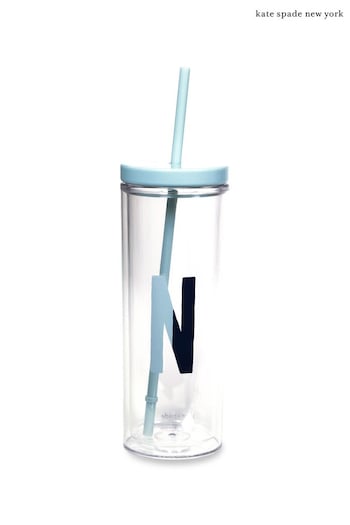 kate spade new york Clear Sparks Of Joy Initial Tumbler - N (A10893) | £17.50