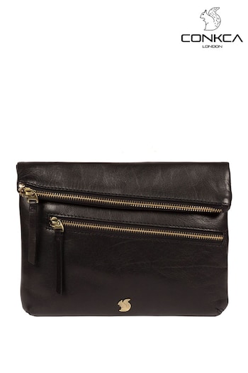 Conkca Flare Leather Clutch Bag (A10969) | £48