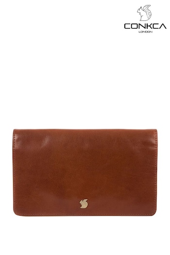 Conkca Cherish Leather Clutch Bag (A10971) | £48