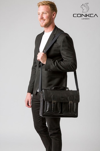 Conkca Pinter Leather Work Bag (A11023) | £119
