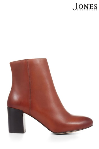 Jones Bootmaker Neptune Leather Heeled Ankle Boots (A11206) | £130