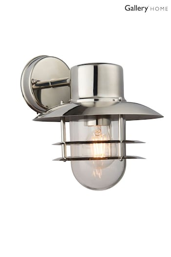 Gallery Home Silver Dodson Wall Light (A11325) | £51