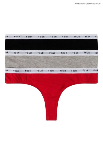 French Connection Red Thong 3 Pack (A11576) | £20