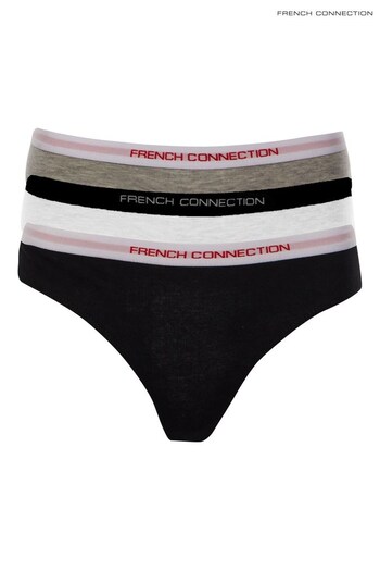 French Connection Black Thong 3 Pack (A11577) | £20