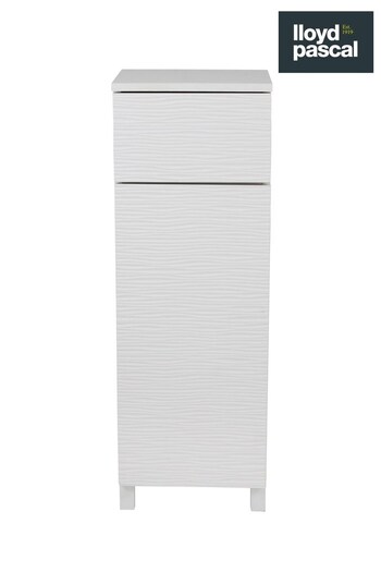 Lloyd Pascal White Mary Jane White Ripple Floor Cabinet (A12721) | £145
