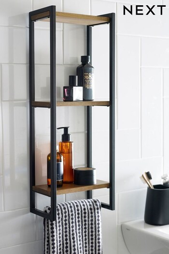 Natural Bronx Shelving And Towel Store Unit (A13341) | £48