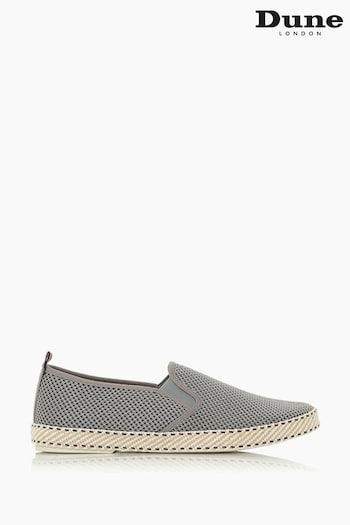 Dune London Grey Fin Mesh Espadrille Shoes (A13852) | £55