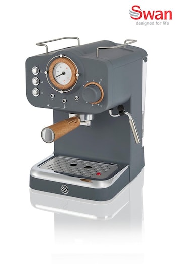 Swan Grey Pump Espresso Coffee Machine (A14664) | £120