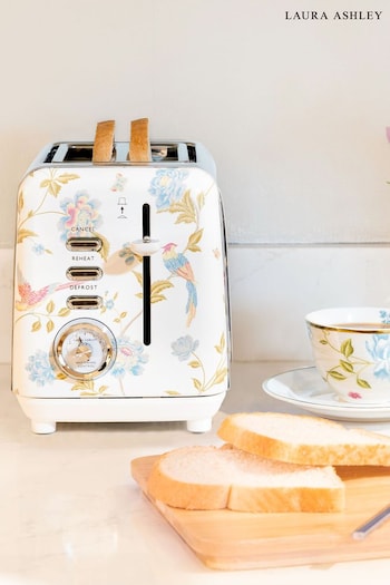 Laura Ashley White 2 Slice Elveden Toaster (A14885) | £50