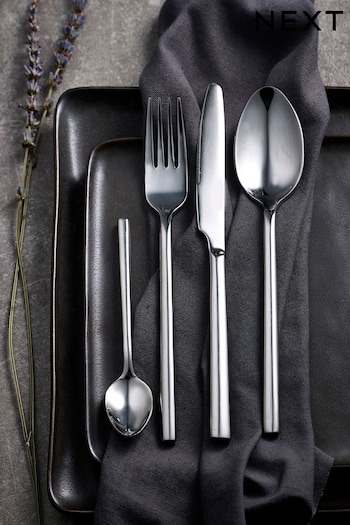 Silver Kensington Stainless Steel 24pc Cutlery Set (A15002) | £48
