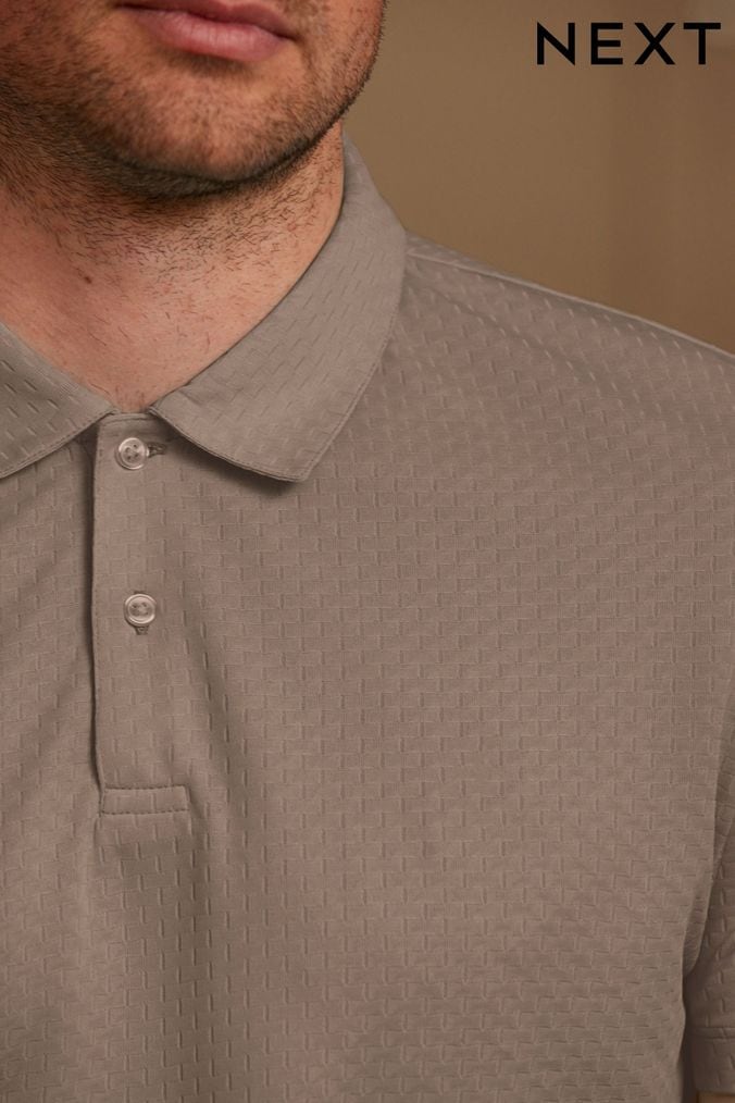 Buy Men s Polo Shirts Brown Golf Sportswear Online Next UK