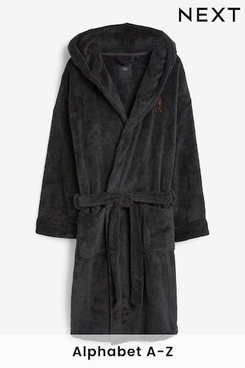 Grey Personalised Dressing Gown (A17896) | £37.50