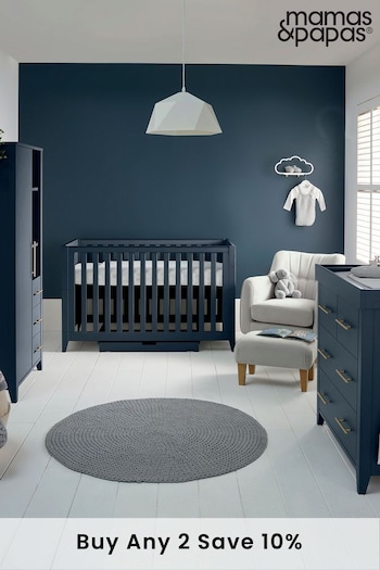 Mamas & Papas Midnight Blue Melfi 3 Piece Furniture Range (A18276) | £1,199