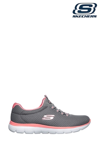 Skechers Grey Summits Slip-On Sports Trainers (A18498) | £59