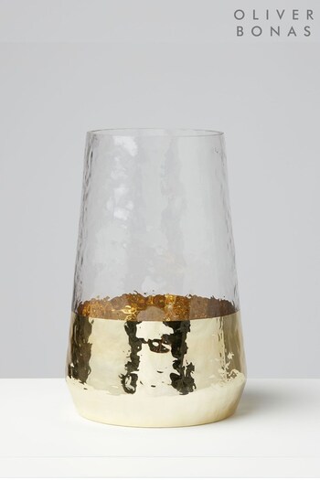 Oliver Bonas Gold Oro Vase (A18516) | £30