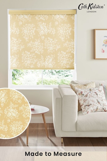 Cath Kidston Yellow Washed Rose Made To Measure Roller Blind (A18797) | £58