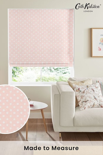 Cath Kidston Pink Button Spot Made To Measure Roman Blind (A18806) | £75