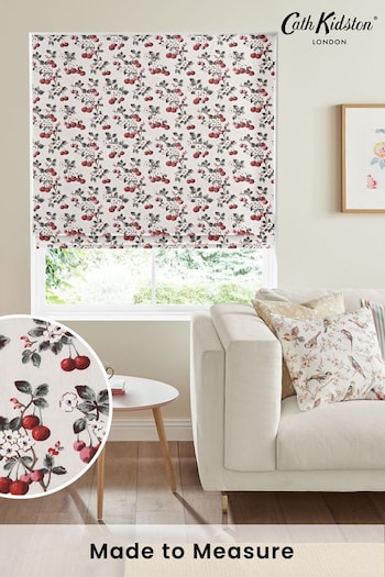Cath Kidston Pink Cherry Sprig Made To Measure Roman Blind (A18808) | £75