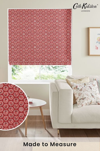 Cath Kidston Red Freston Rose Made To Measure Roman Blind (A18810) | £75