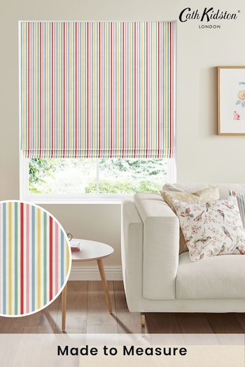 Cath Kidston Cream Mid Stripe Candy Made To Measure Roman Blind (A18812) | £75