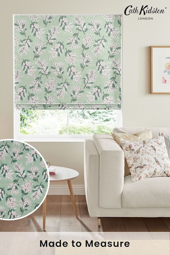 Cath Kidston Green Mimosa Flower Made To Measure Roman Blind (A18815) | £75