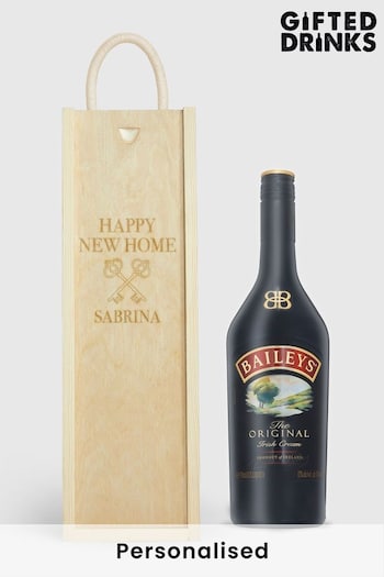 Personalised New ZIPS Gift Box With Baileys 70cl by Gifted Drinks (A19238) | £60