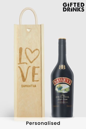 Personalised With Love Gift Box with Baileys 70cl by Gifted Drinks (A19245) | £60